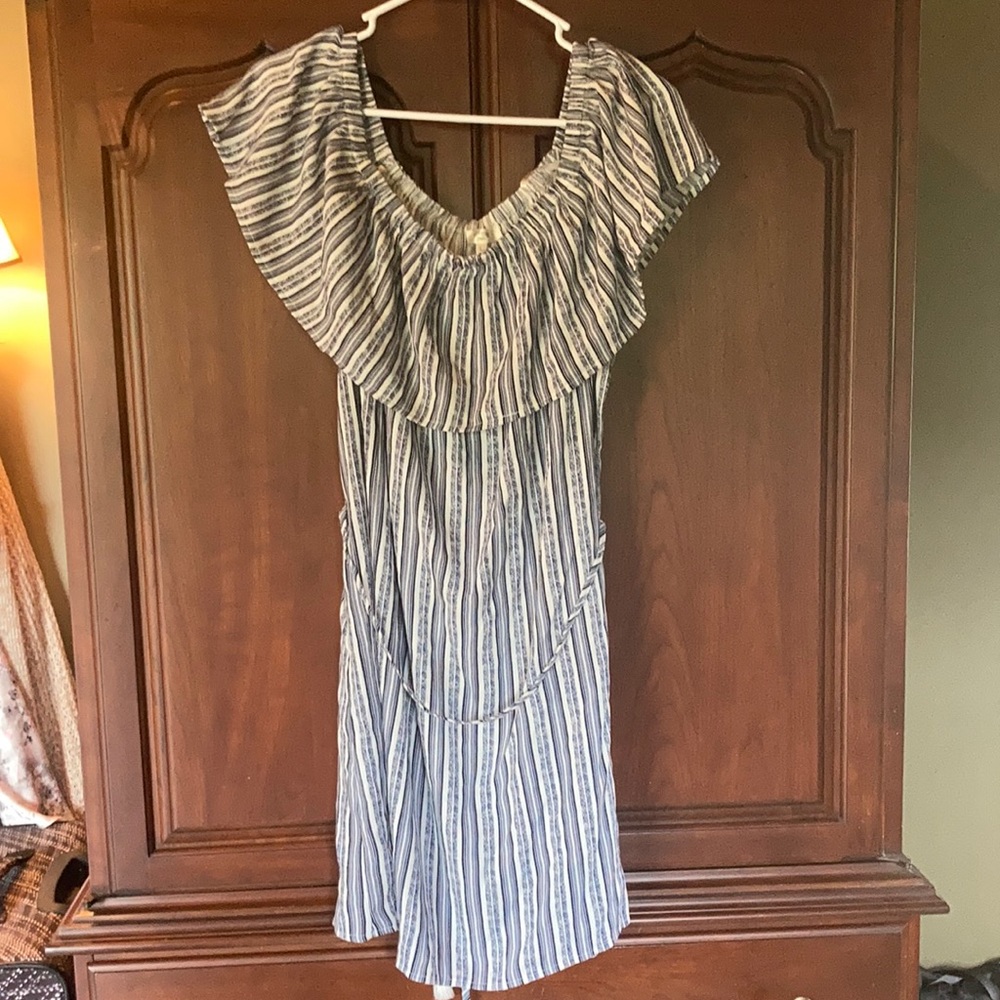 Brand New, Blue & White striped summer dress